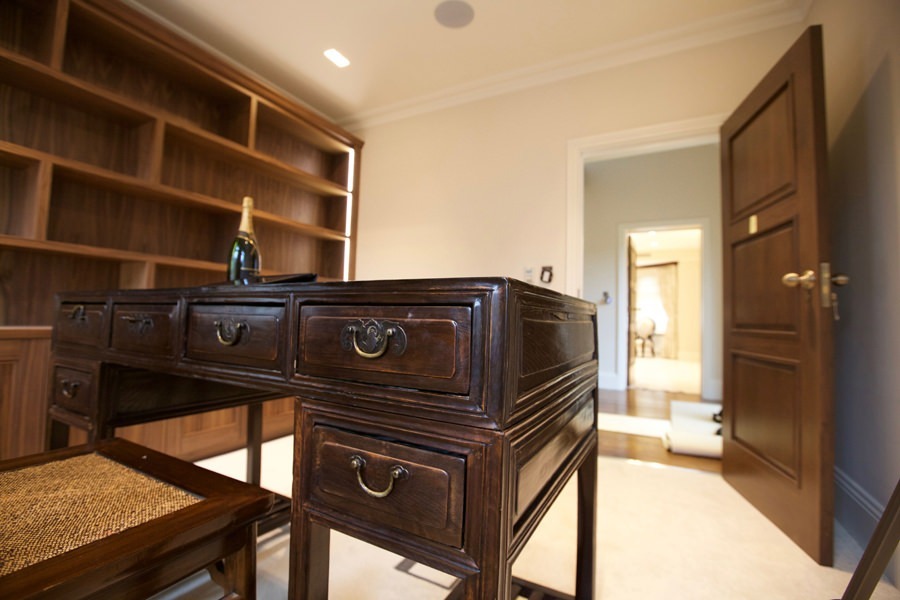 Home office bespoke shelving unit in St Johns Wood NW8 London