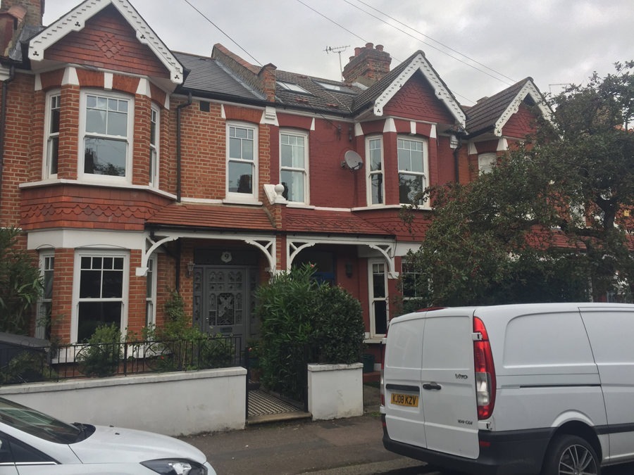 0848 facade renovation of terraced house in earsield SW18