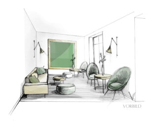 02515 Refurbishment concept of a popular hotel in Menton, France