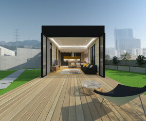 03101 Foshan Rooftop timber show home, China